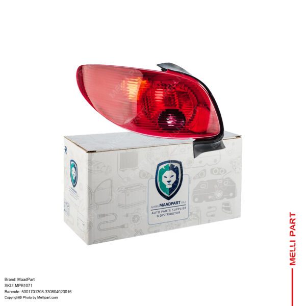 چراغ خطر عقب چپ (راننده) پژو 206 SD صندق دار کد 5001701308 - مادپارت