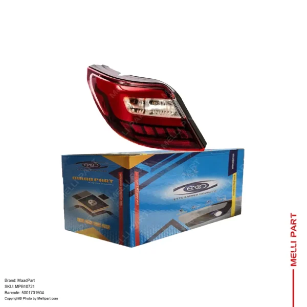 چراغ خطر عقب چپ کامل با لامپ و LED دنا پلاس مادپارت 5001701504