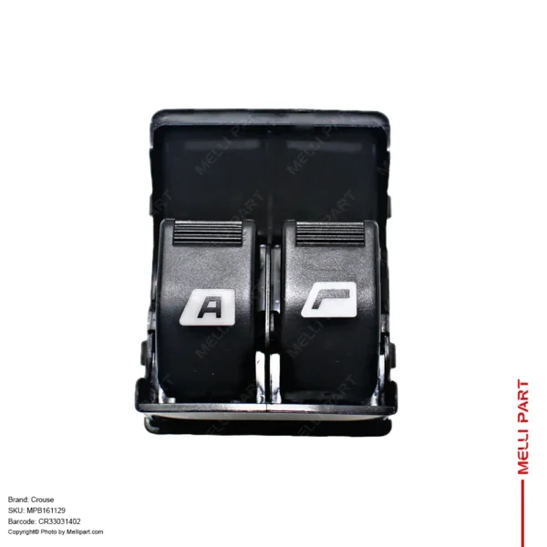 کلید شیشه بالابر دو پل اتو RESTYLE (نور زرد) پژو 405 SLX، پژو پارس - کروز (Crouse) CR33031402