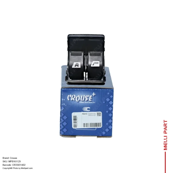 کلید شیشه بالابر دو پل اتو RESTYLE (نور زرد) پژو 405 SLX، پژو پارس - کروز (Crouse) CR33031402