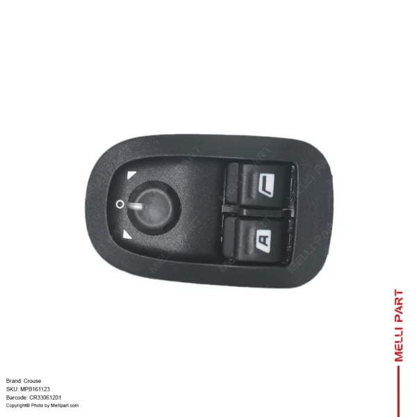 کلید شیشه بالابر سوکت زیر پژو 206 تیپ 5 – کروز (Crouse)