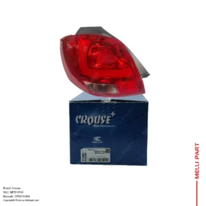 چراغ خطر عقب چپ (راننده) روی بدنه ترکیب قرمز، سفید کوییک اس S212 کد CR50111404- کروز (Crouse)