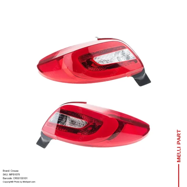 چراغ خطر عقب راست (سرنشین) ترکیب قرمز، سفید پژو 207 کد CR50150101 - کروز (Crouse)