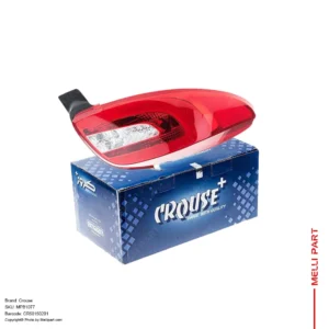 چراغ خطر عقب چپ (راننده) ترکیب قرمز، سفید پژو 207 کد CR50150201 - کروز (Crouse)