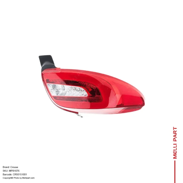 چراغ خطر عقب راست (سرنشین) ترکیب قرمز، سفید پژو 207 کد CR50151001 - کروز (Crouse)